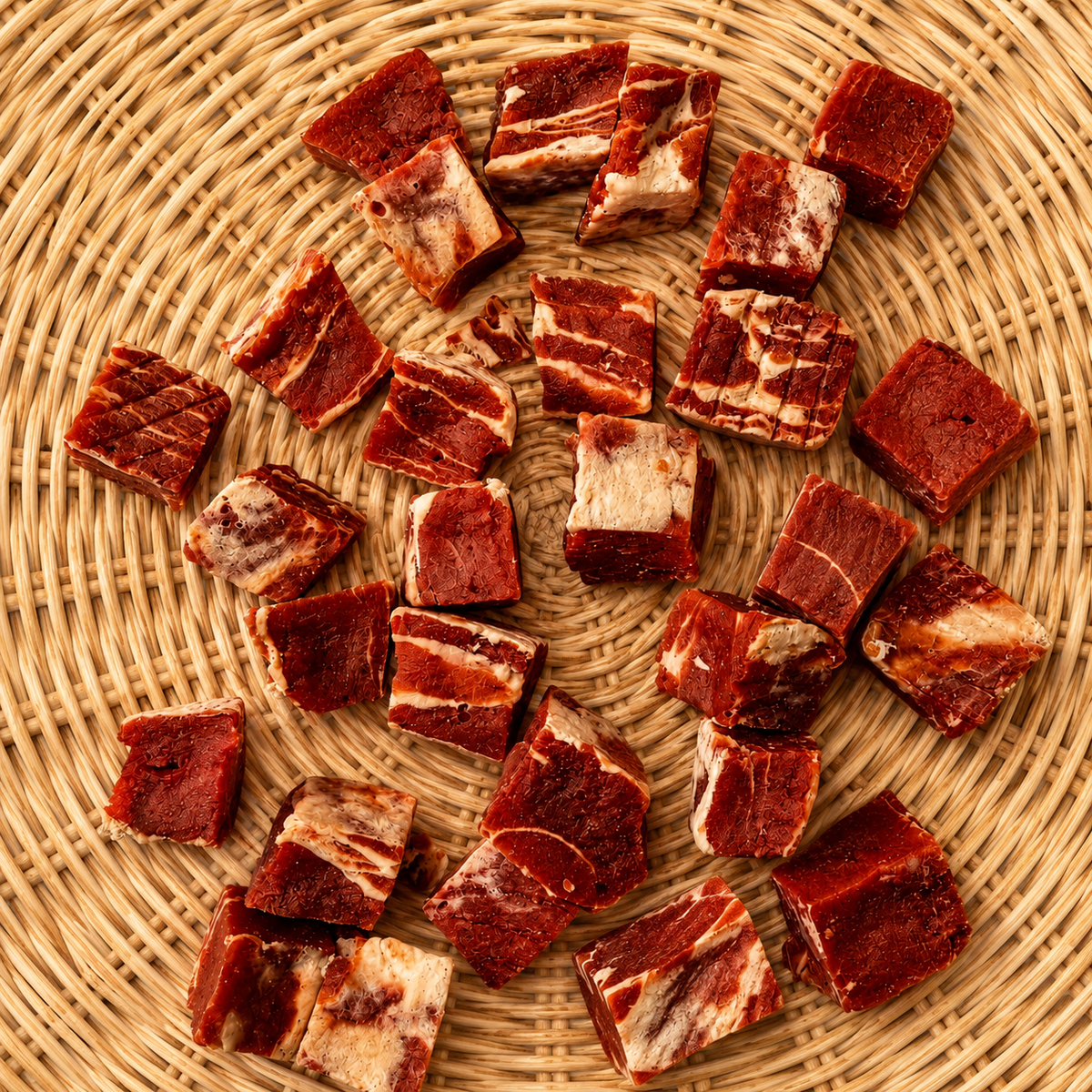 Beef, duck & cod cubes 65g