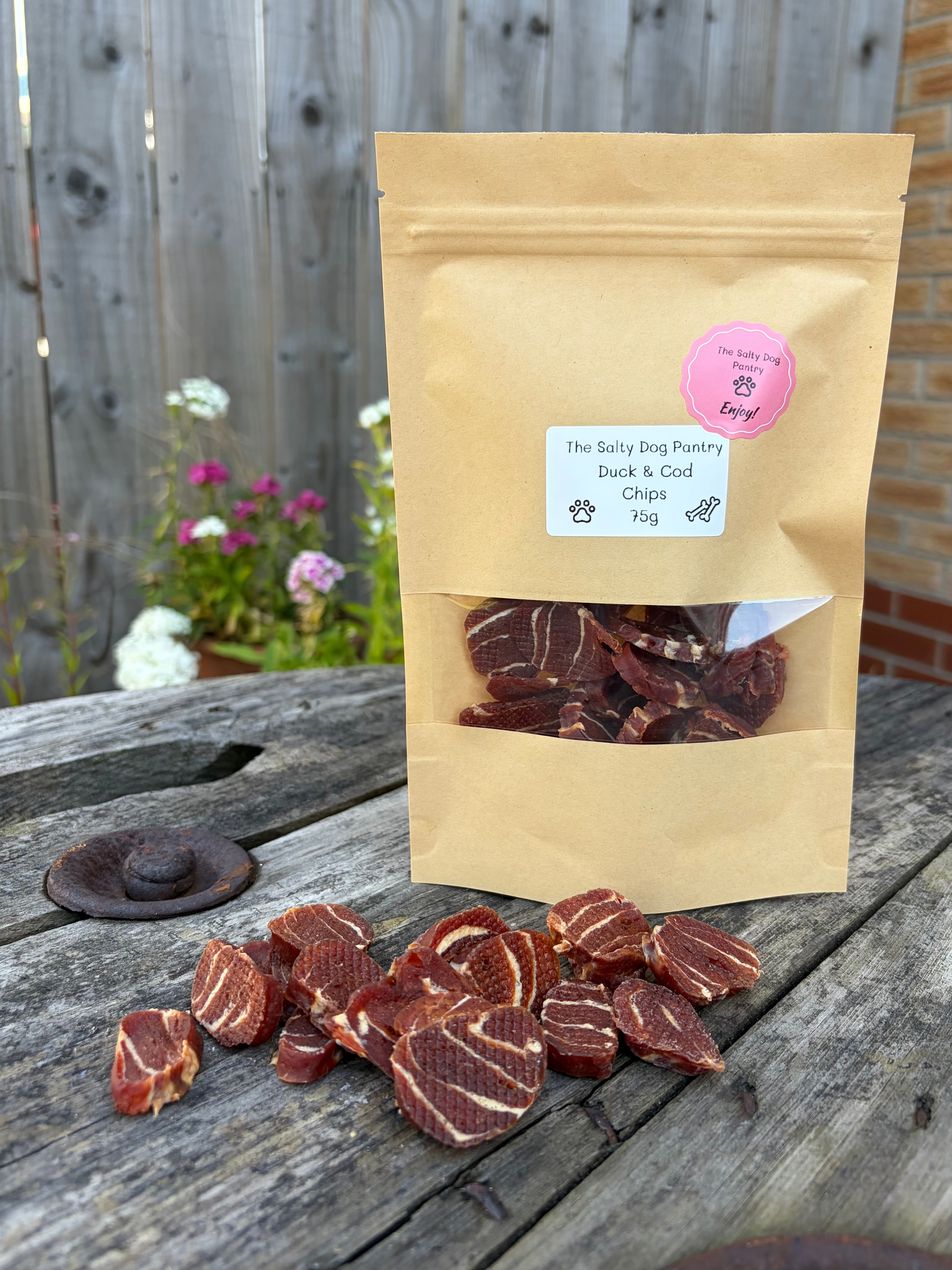Duck & Cod Chips 75g
