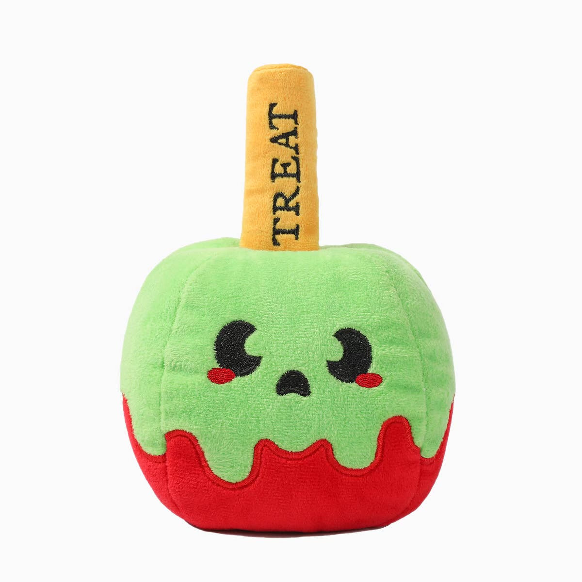 Halloween dipped candy apple, double sided, squeaky toy 🍎
