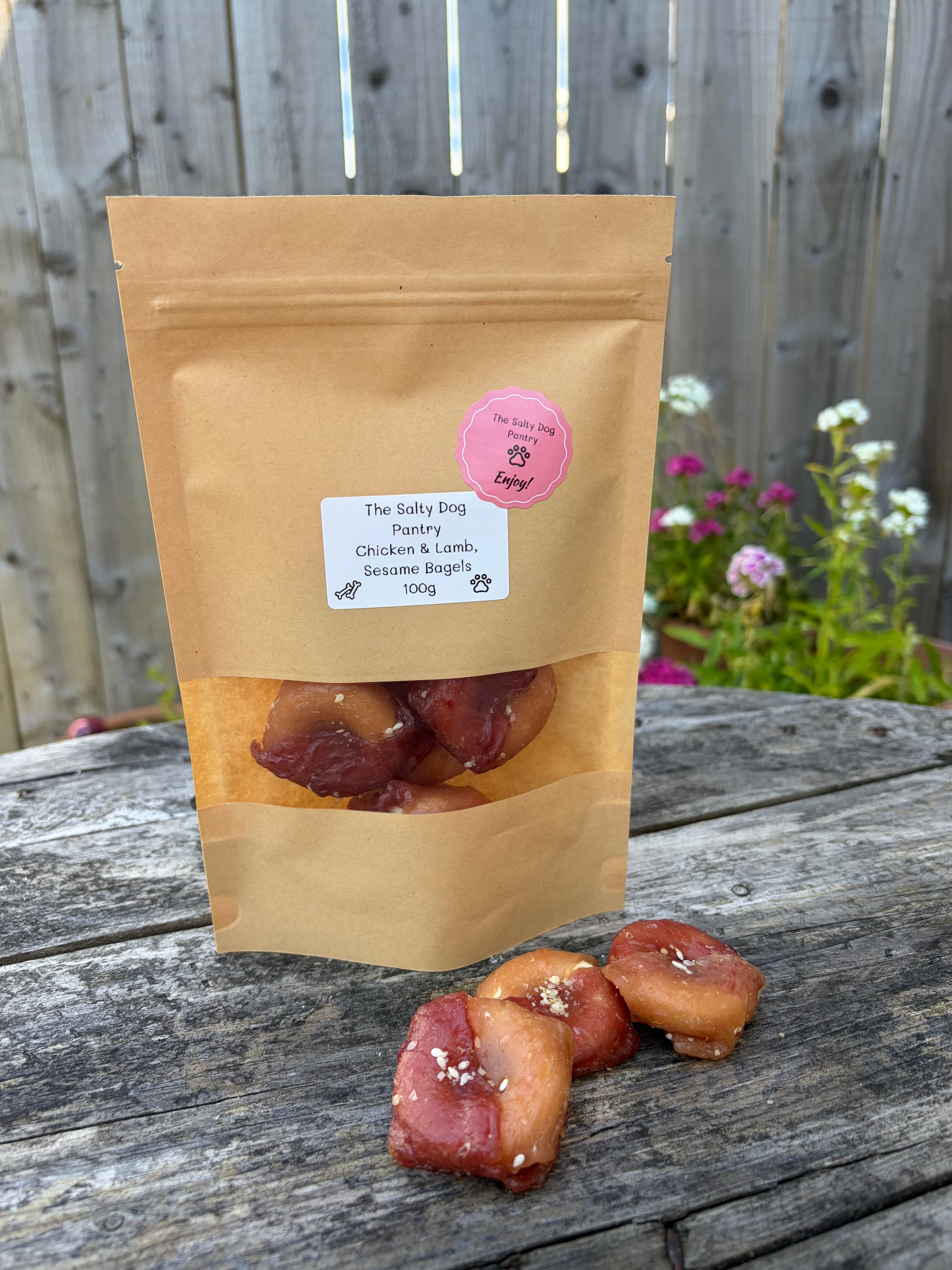 Chicken & Lamb sesame bagels 75g
