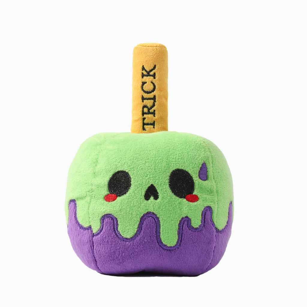 Halloween dipped candy apple, double sided, squeaky toy 🍎