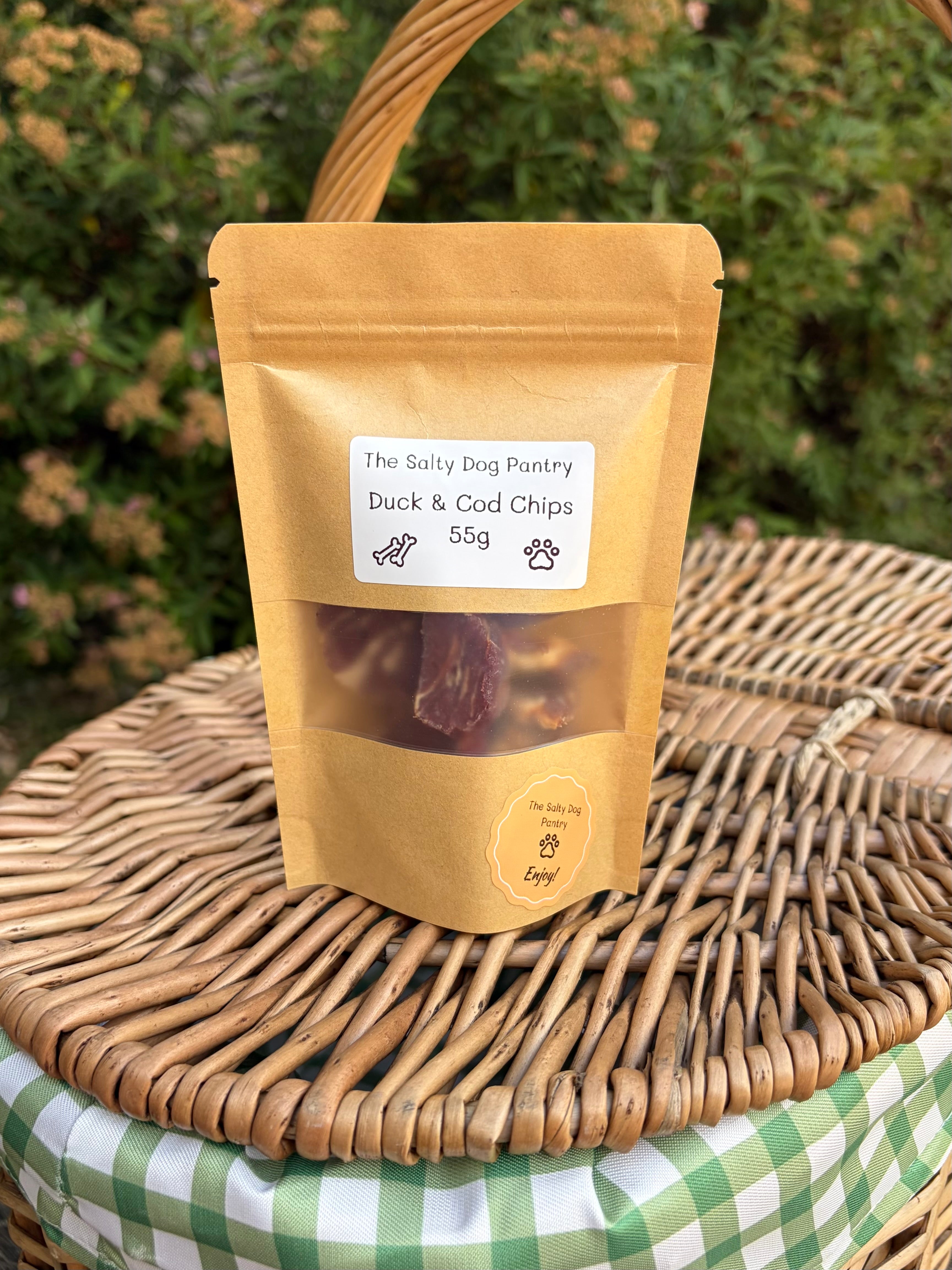Duck & Cod chips 55g