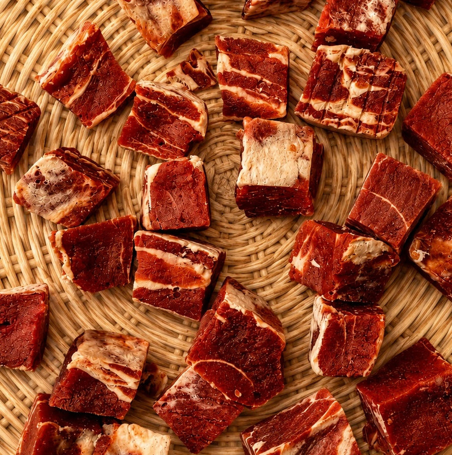 Beef, duck & cod cubes 65g