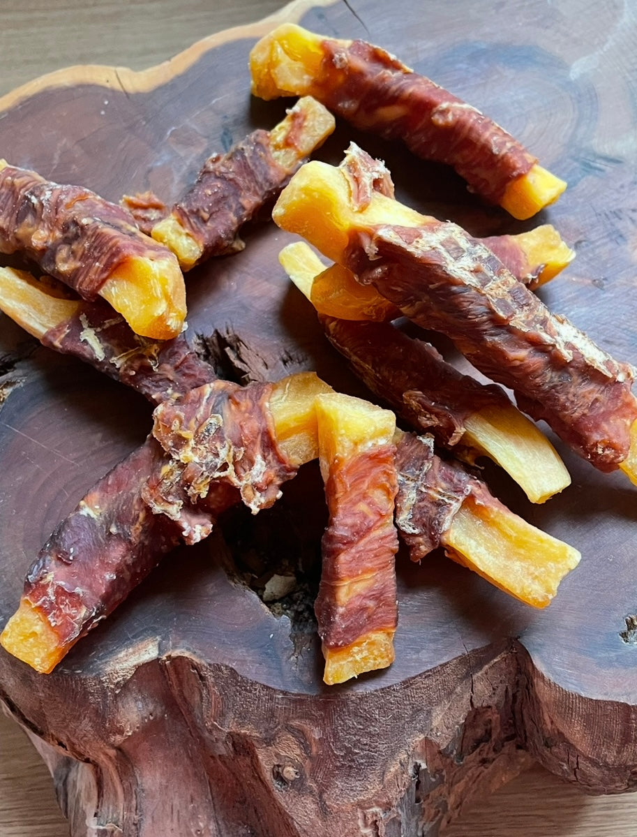 Duck Wrapped Sweet Potato (80g Bag)